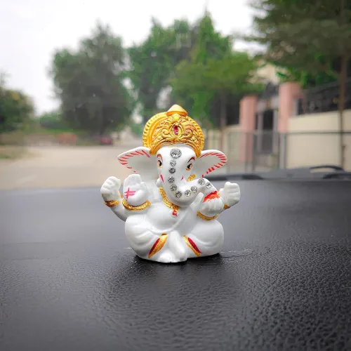 Image of Shri Ganesha Idol for Car Dashboard | Lord Statue for Home