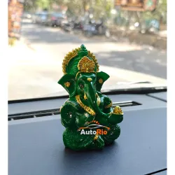 Shri Ganesha Idol for Car Dashboard Lord Statue for Home, Office & Pooja Room Decor