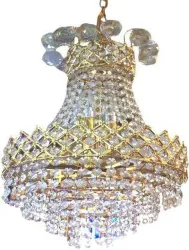 Shri Mahal Antiques Orginal K/9 Diamond Crystal Hanging Light Chandelier Ceiling Lamp