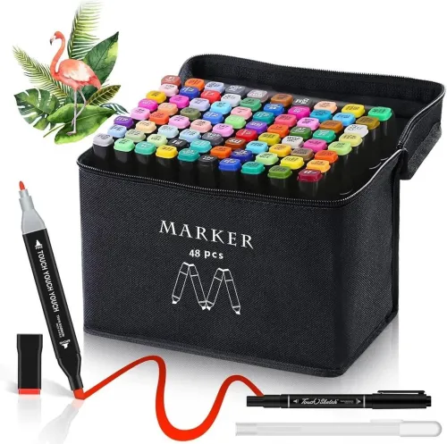 Image of SHRIYEI Dual Tip Art Markers-48 48 PCS