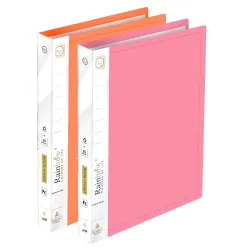 Shuban 10 Pocket Set of 2 FS Size Presentation Display Book Folder File Binders with Plastic Clear Sleeves Document Organizer for Music Sheets Artwork Drawing for School Office