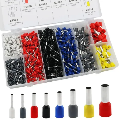 Image of SHUBHPETAL 1200PCS 6 Colors 8 Sizes VE Terminal Electrical 
