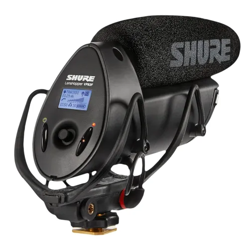 Image of Shure VP83F LensHopper Camera-Mounted Condenser Microphone with Integrated Flash Recording