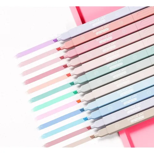 Image of Shuttle Art 12Pcs Aesthetic Cute Highlighters