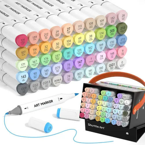 Image of Shuttle Art Pastel Alcohol Markers Brush tip