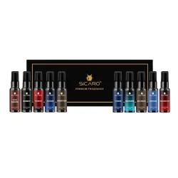 SICARO Premium Perfume Gift Set Pack of 10 EDP 10ml Each Long Lasting Luxury Perfume Eau de Parfum (100 ml, Unisex)