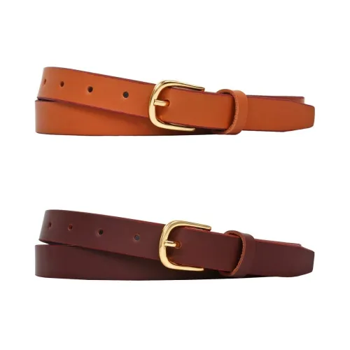 Image of SIDEWOK Women’s Casual Belt Combo | Brown & Tan Set