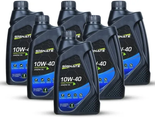 Image of Signate 10W-40 Fully Synthetic Car Engine Oil 1L * Pack of 6