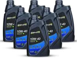 Signate 10w-40 New Fully Synthetic API Ready Car Engine Oil for Ultra Smooth Drive High Performance Engine Oil (1 L, Pac