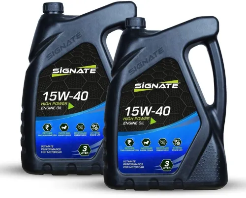 Image of Signate 15w40 Platinum Engine Oil (3 L, Pack of 2)