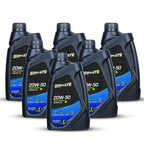 Image of Signate 20W-50 Semi-Synthetic Engine Oil for Bikes – 6 L (Pack of 6)