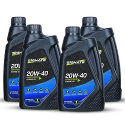 Signate 20W40 Bike Engine Oil 1L (Pack of 4)