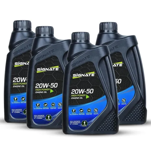 Image of Signate 20W50 Street Race Bike Engine Oil 1L, High Performance Engine Oil for Motor Cycle, Maximum Gear Protection & Eff