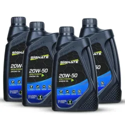 Signate 20W50 Street Race Bike Engine Oil 1L, High Performance Engine Oil for Motor Cycle, Maximum Gear Protection & Eff