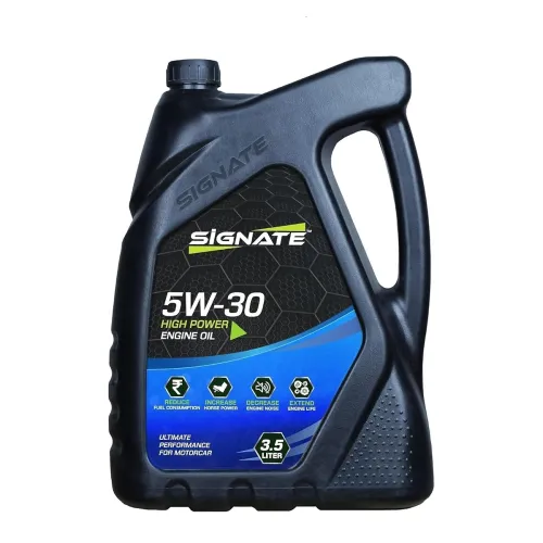 Image of Signate 5W30 Synthetic Engine Oil for Petrol, CNG, and Diesel Cars, 3.5L