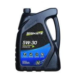 Signate 5W30 Synthetic Engine Oil for Petrol, CNG, and Diesel Cars, 3.5L