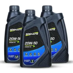 Signate 20W50 Street Race Bike Engine Oil 1L * Pack of 3