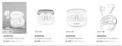 SIGNATIZE Earbuds at minimum 78% Discount