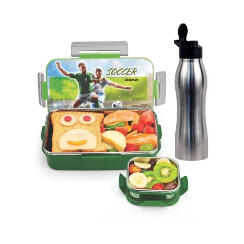 Image of SIGNORA WARE Delight C Nugget Stainless Steel Printed Lunch Box Set for Kids