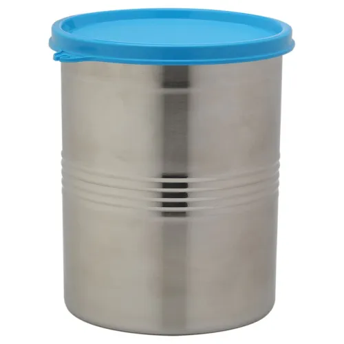 Image of Signoraware Modular Stainless Steel Container Round 4500ml, Set of 1,Blue