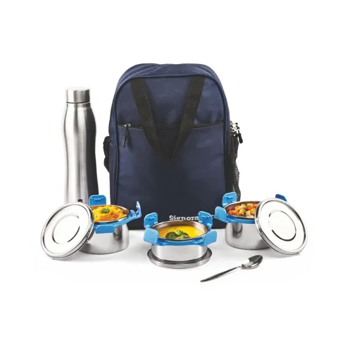 Image of SignoraWare All Steel Fusion Jumbo Stainless Steel Lunch Box 