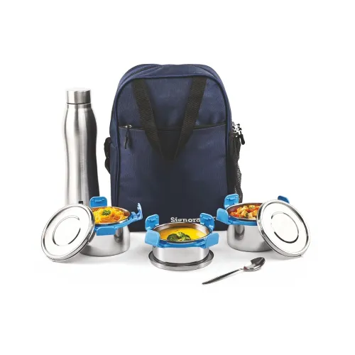 Image of SignoraWare All Steel Fusion Jumbo Stainless Steel Lunch Box