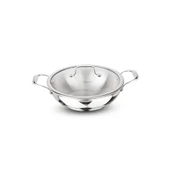 Signoraware Artista Tri Ply Stainless Steel Shallow Kadhai