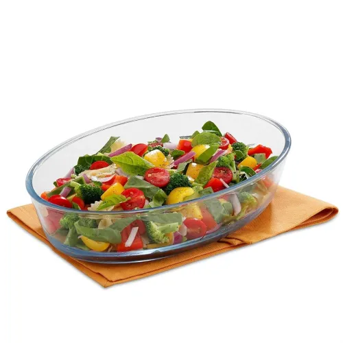 Image of SignoraWare Bake 'N' Serve Borosilicate Glass Oval Dish | Crystal clarity