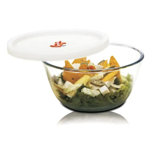 Image of SignoraWare Borosilicate Glass Mixing Bowl with Lid & Steam release Knob 
