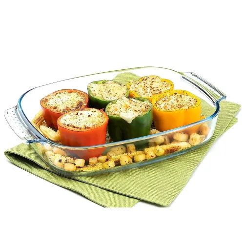 Image of Signoraware Borosilicate Glass Rectangular Bakeware: 2700ml!