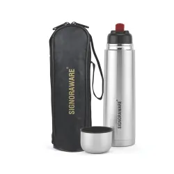 SignoraWare Bullet Stainless Steel Vaccum Insulated ISI Certified Cola Bottle with Protective Cover | Airtight & Leakpro