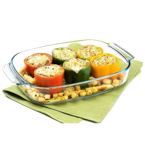 Image of Signoraware Deep Rectangular Borosilicate Glass Bakeware