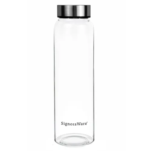 Image of Signoraware Element Borosilicate Glass Bottle, 550 ml, Clear
