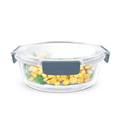 Signoraware Shut N Seal Borosilicate Glass Round Container 