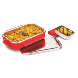 Signora Ware Health Bud Small Stainless Steel Lunch Box Set of 2