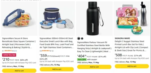 Image of Signoraware Kitchen Container upto 60% discount 