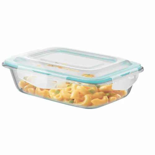 Image of SignoraWare Lock 'N' Store Borosilicate Glass Rectangle Container