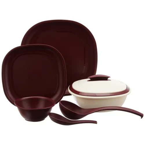 Image of Signoraware Matt Finish Dinner Set, 27-Pieces