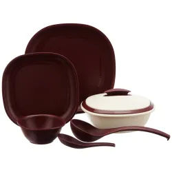 Signoraware Matt Finish Dinner Set, 27-Pieces
