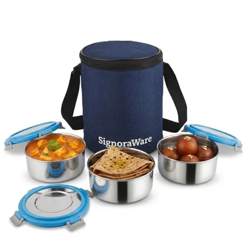 Image of Signoraware Meal Mate Stainless Steel Big Lunch Box