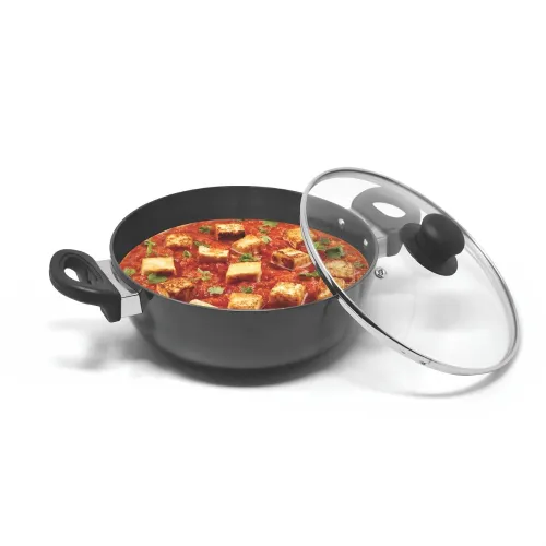 Image of Signoraware Opulent Non Stick Kadhai 24cm | Non-Stick Coating Allows Oil Saving