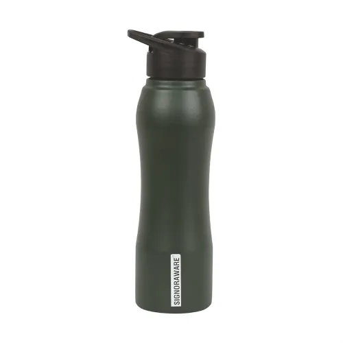 Image of SignoraWare Oxy 1L Stainless Steel Sipper Bottle, Green