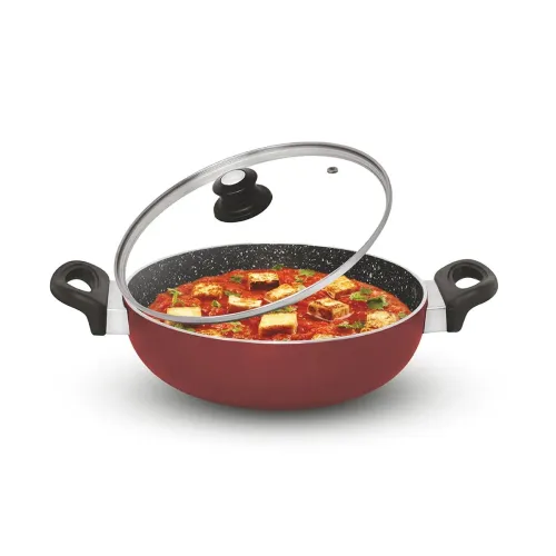 Image of Signoraware Perfecto 4 Coating Non Stick Kadhai 26cm | Gas & Induction Compatible | Low-Oil Cooking | Ergonomically Desi