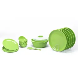 Signoraware Plastic Round Dinner Set, 21 Pieces