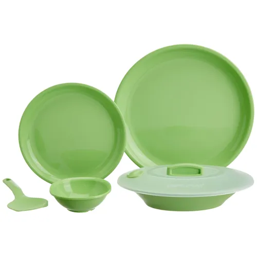 Image of Signoraware Plastic Round Dinner Set 23Pcs
