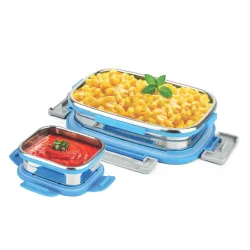SignoraWare Quickmeal Stainless Steel Small Lunch Box | Airtight & Leakproof | 
