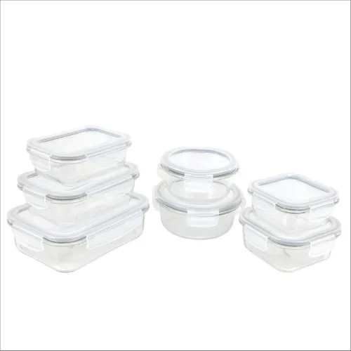Image of Signoraware Safe N Store Glass Container (Set of 7)