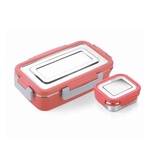 Image of SignoraWare Smiley Stainless Steel Lunch Box 