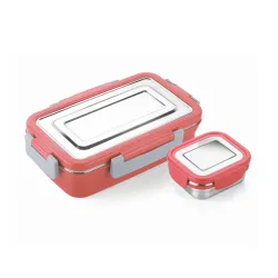 SignoraWare Smiley Stainless Steel Lunch Box 