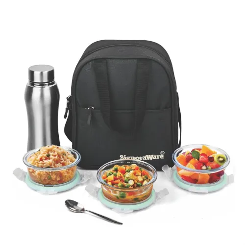 Image of SignoraWare Social Borosilicate Glass Big Lunch Box Set 